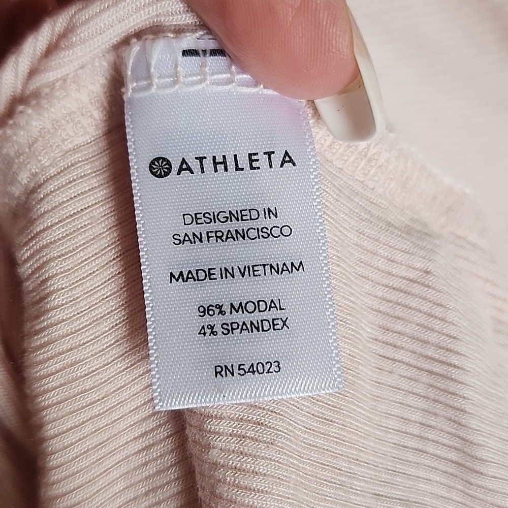 Athleta Ribbed Tank Sz XL - Picture 4 of 4